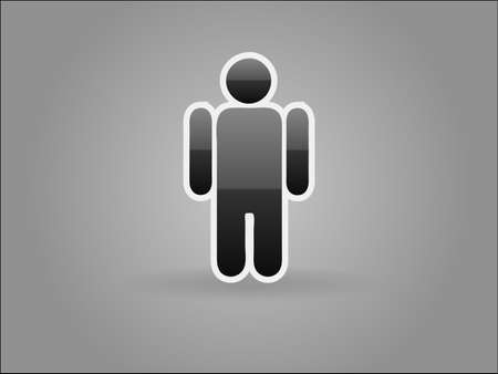 Flat icon of businessmanのイラスト素材