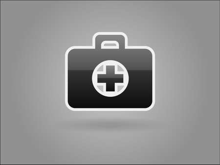 Flat icon of ambulanseのイラスト素材