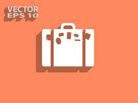 Flat icon of bagのイラスト素材