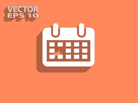 Flat icon of calendarのイラスト素材