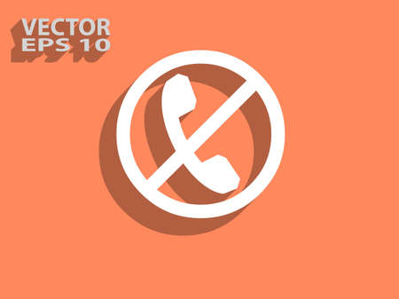 turn off phone iconのイラスト素材