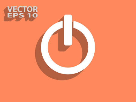 Flat icon of powerのイラスト素材