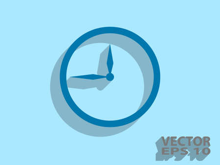 Flat  icon of clockのイラスト素材