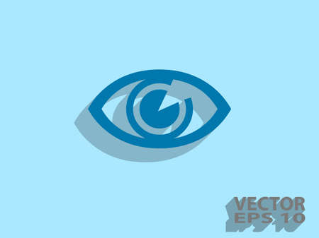 Flat icon of supervisionのイラスト素材