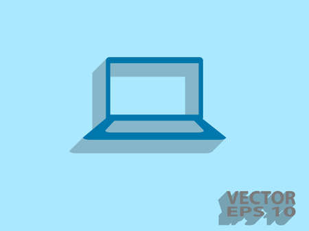 Flat icon of laptopのイラスト素材