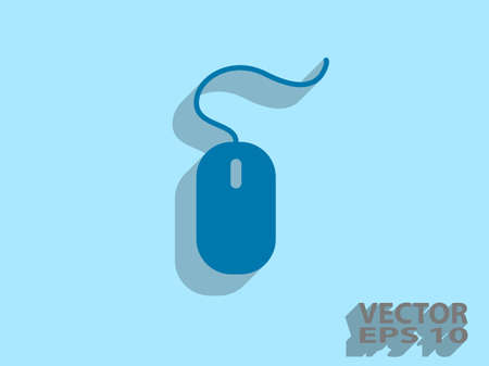 Flat icon of mouseのイラスト素材