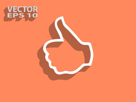 Flat icon of okのイラスト素材