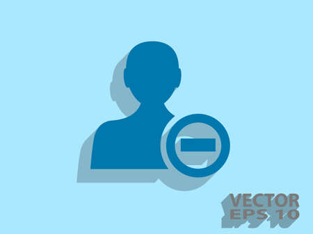 Remove contact iconのイラスト素材