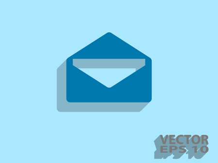 Flat icon of letterのイラスト素材