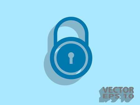 Flat icon of lockのイラスト素材