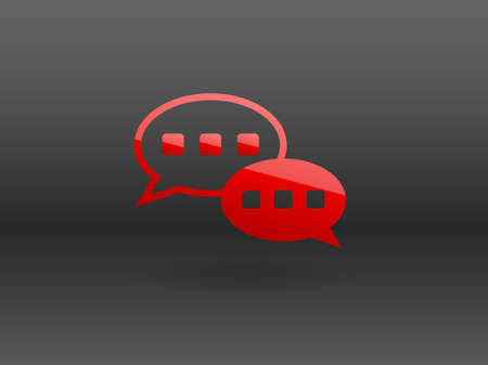 Flat  icon of a communicationのイラスト素材