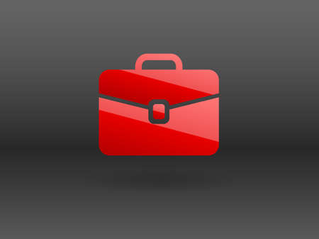 Flat icon of briefcaseのイラスト素材