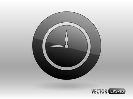 Flat  icon of clockのイラスト素材