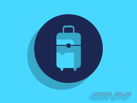 Flat icon of bagのイラスト素材