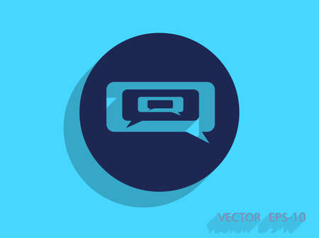 Flat  icon of a communicationのイラスト素材