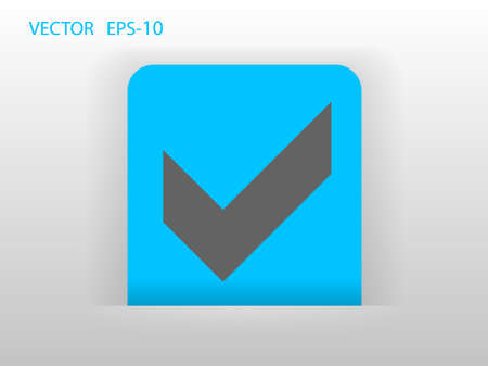 Flat icon of check boxのイラスト素材