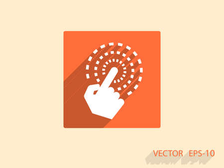 Hand Touch icon, vector illustrationのイラスト素材
