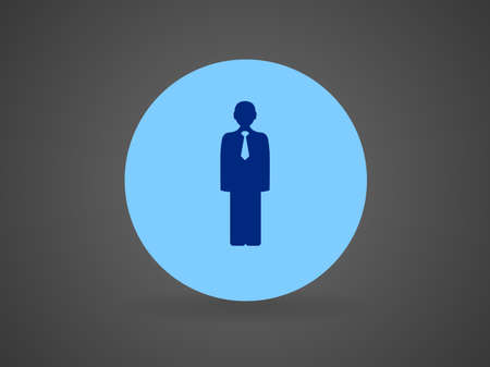 Flat icon of businessmanのイラスト素材