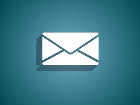 Flat icon of letterのイラスト素材