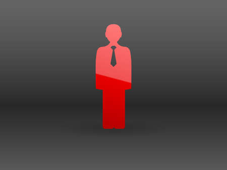 Flat icon of businessmanのイラスト素材