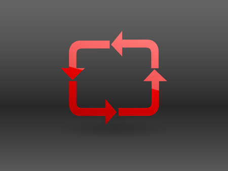 Flat icon of cyclicのイラスト素材