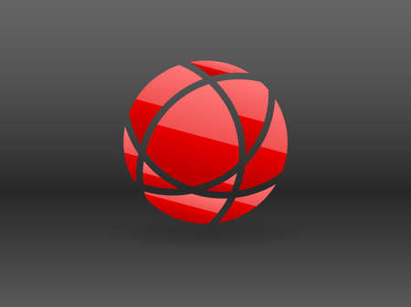 Flat icon of globeのイラスト素材