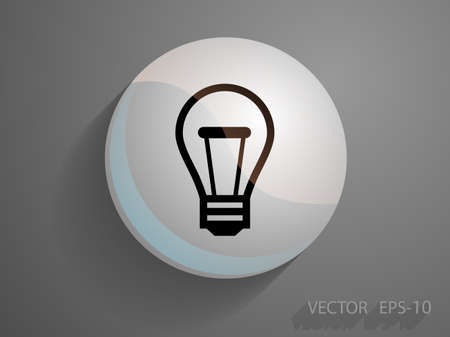 Flat icon of ideaのイラスト素材