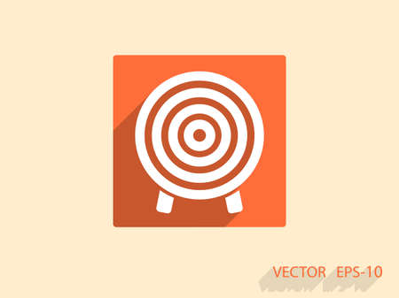 Flat icon of aimのイラスト素材