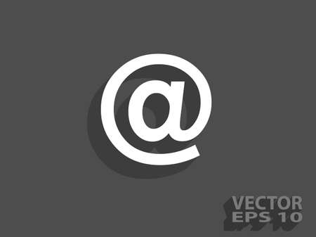 Flat icon of emailのイラスト素材