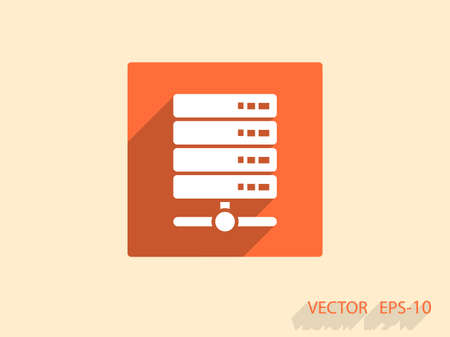 Computer Server icon, vector illustrationのイラスト素材