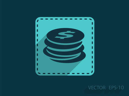 Flat icon of moneyのイラスト素材