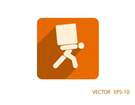 Flat icon of diliveryのイラスト素材