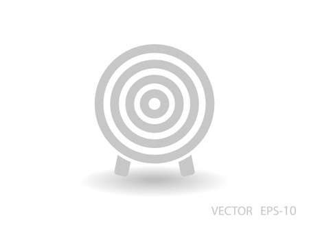 Flat icon of aimのイラスト素材