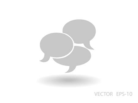 Flat  icon of a communicationのイラスト素材