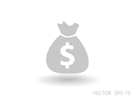 Flat icon of moneyのイラスト素材