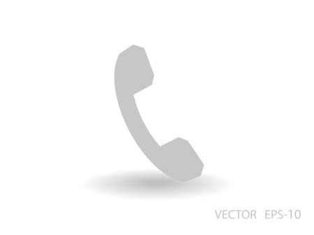 Flat icon of a phoneのイラスト素材