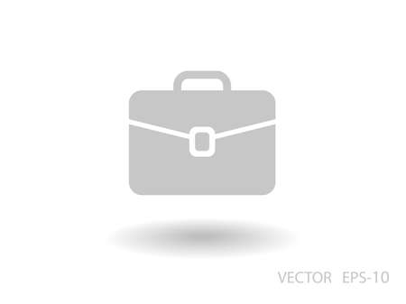 Flat icon of briefcaseのイラスト素材