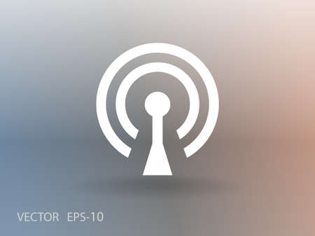 Flat icon of wifiのイラスト素材