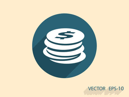 Flat icon of moneyのイラスト素材