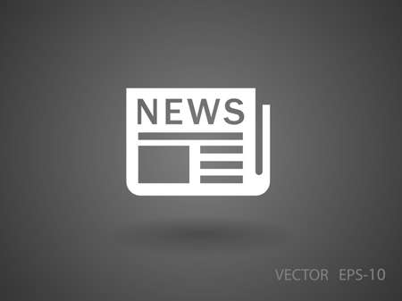 Flat  icon of newsのイラスト素材