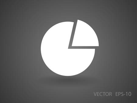 Flat icon of finance graphのイラスト素材