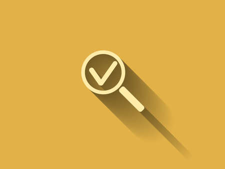 long shadow Zoom  iconのイラスト素材