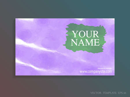 Template banner or card with watercolor paint abstract backgroundのイラスト素材