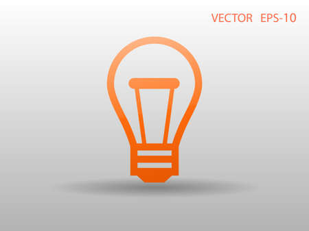 Flat icon of ideaのイラスト素材