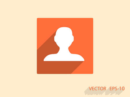 Flat icon of businessmanのイラスト素材