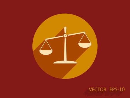 Flat  icon of Justiceのイラスト素材