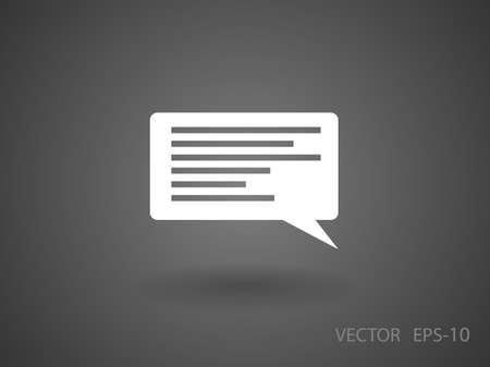 Flat icon of a communicationのイラスト素材