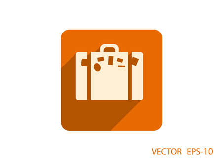 Flat icon of bagのイラスト素材