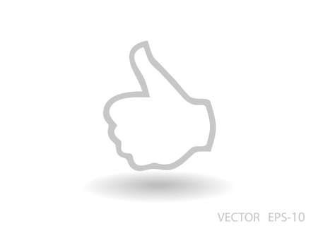 Flat icon of okのイラスト素材