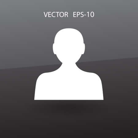 Flat icon of businessmanのイラスト素材